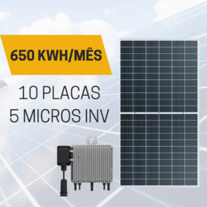 kit solar 6placas + micro 390 kwh/mês são josé dos campos
